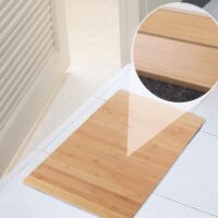 Bamboo Bath Mat – Non-Slip Spa-Style Bathroom Floor Mat (Water-Resistant Wood Slat Design)