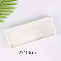 Small Marble Tray – Decorative Organizer for Vanity, Bathroom & Desk