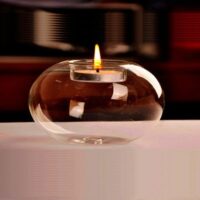 Modern Glass Candle Holder Bowl – Elegant Tealight Holder (8cm, 10cm, 12cm)