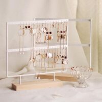 Minimalist Earring Rack – Multi-Tier Jewelry Display Stand for Earrings & Accessories