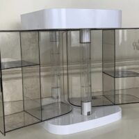 Luxury Rotating Cosmetics Organizer – Multi-Compartment Makeup Storage with 360° Access