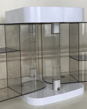Luxury Rotating Cosmetics Organizer – Multi-Compartment Makeup Storage with 360° Access