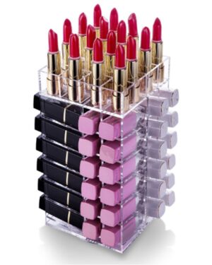 Revolving Lipstick Organizer – 360° Rotating Makeup Storage for Lipsticks & Cosmetics