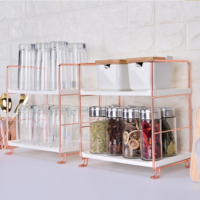 rose gold storage rack