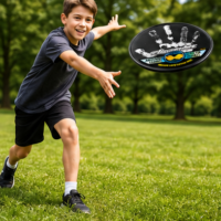 Ghost handprint flying disc