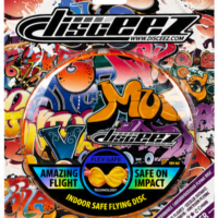 Flexible flying disc with urban artwork