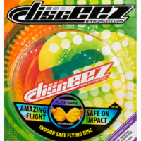 Flexible flying disc with vibrant artwork