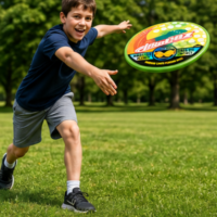 Colorful indoor safe flying disc