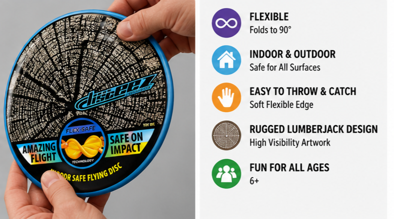 Disceez Lumberjack flexible flying disc