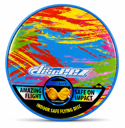 Colorful paint splash flying disc