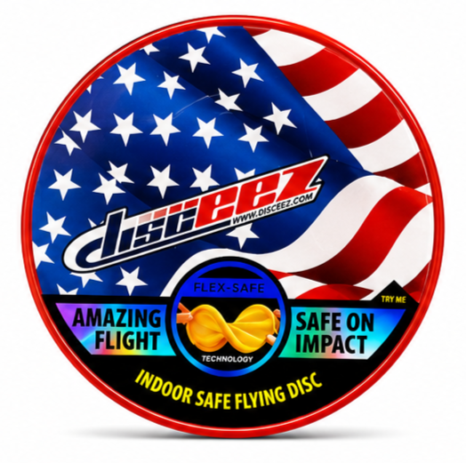 Disceez Stars & Stripes Flexible Flying Disc – Indoor Safe Flyer - Image 3