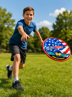 Disceez Stars & Stripes Flexible Flying Disc – Indoor Safe Flyer - Image 2