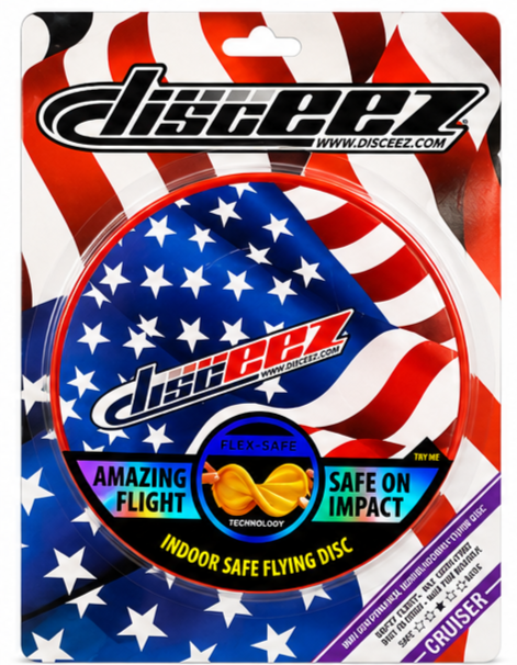 Disceez Stars & Stripes Flexible Flying Disc – Indoor Safe Flyer