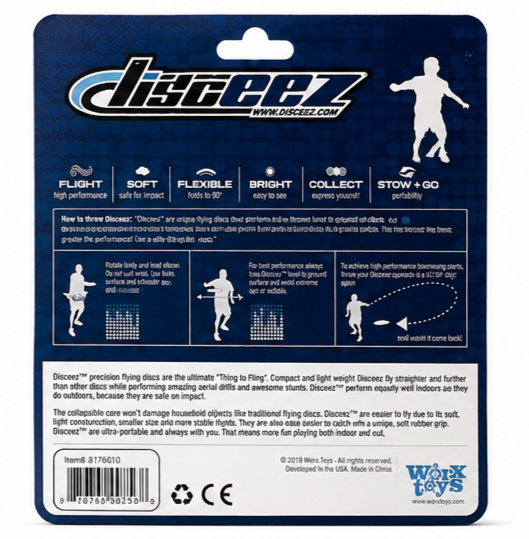 Disceez All Country Flexible Flyer Disc – Indoor Safe Flying Disc - Image 2