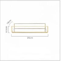 Nordic Brass Tray – Modern Glass & Gold Organizer Tray (Small, Medium, Large)