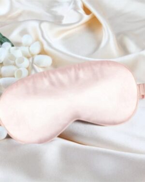 Pure Silk Eye Mask – Soft Sleep Mask for Relaxation (Black, Pink)