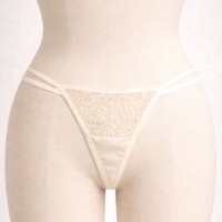 Whisper Satin & Lace G-String – Smooth Everyday Minimal Coverage Panty