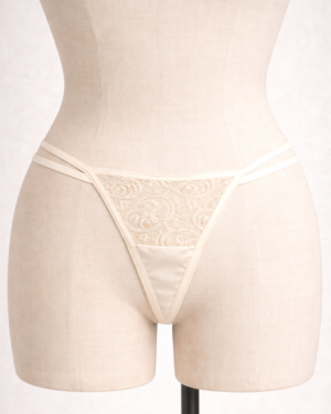 Whisper Satin & Lace G-String – Smooth Everyday Minimal Coverage Panty