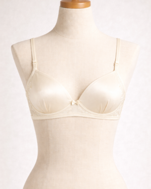 Whisper Satin & Lace Bra – Smooth Everyday Underwire Bra
