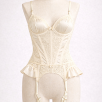 Whisper Satin & Lace Bustier