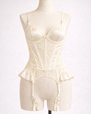 Whisper Satin & Lace Bustier