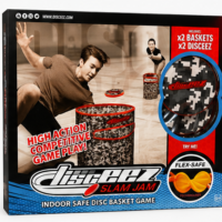 Disceez Slam Jam Indoor Disc Basket Game – Safe Toss Game Set