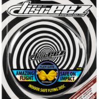 Black and white flexible flying disc